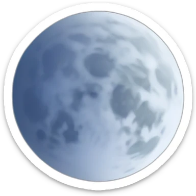 moon on the sky background sticker