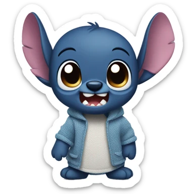 Stitch in cute sticker