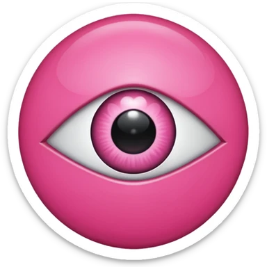 pink evil eye emoji  sticker