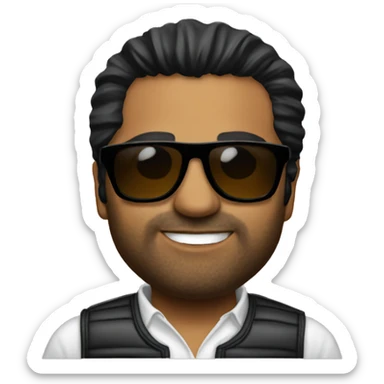 Jim jones with sunglasses sticker