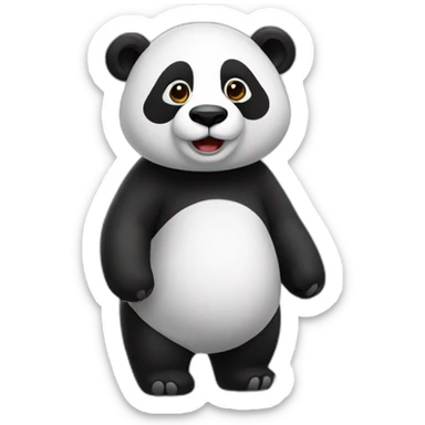 memditating Panda sticker