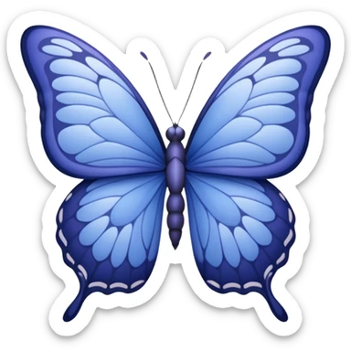 Periwinkle butterfly sticker