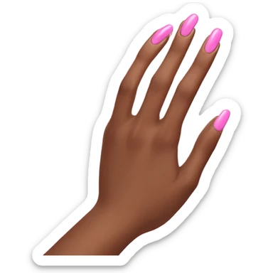 Pink nails  sticker