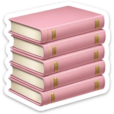libros rosas clarito sticker