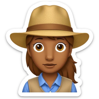 horse with hat and shirt sticker