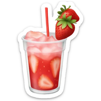 Strawberry refresher  sticker