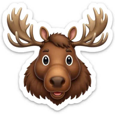 largest of the deer, moose sticker