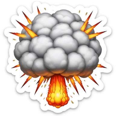 Atomic bomb explosion sticker