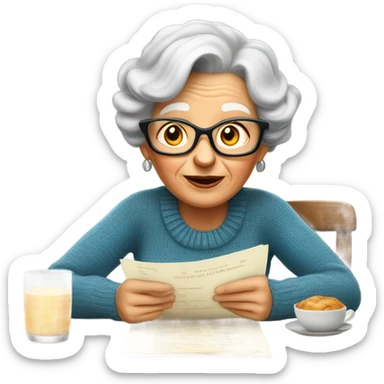 Where to dine granny sticker