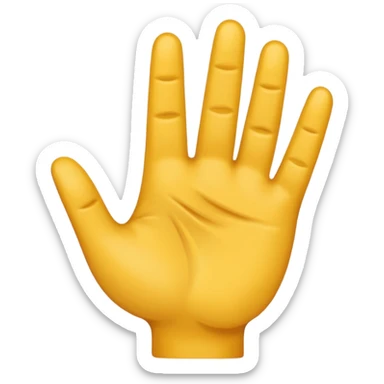 Una mano con 3 dedos sticker