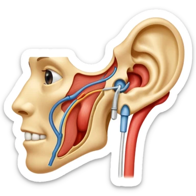 ear anatomy sticker