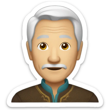 Kazakh old man sticker