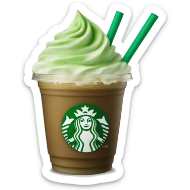 Starbucks matcha frappucino sticker