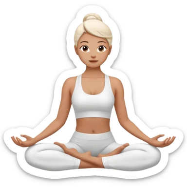 Yoga Practitioner woman  sticker