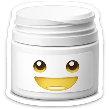 body moisturizer cream pot with label sticker