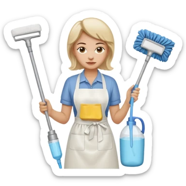 Mum chores accessories sticker