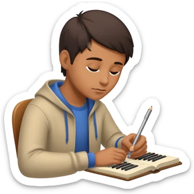 writing music sticker