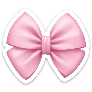 Baby pink bow  sticker