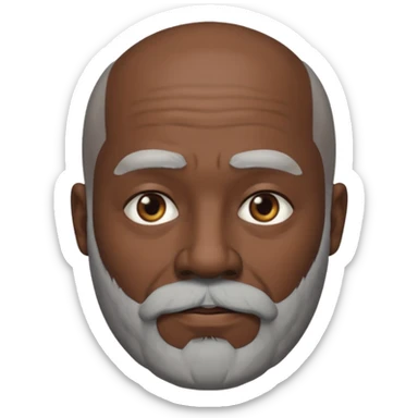 my dad buts he is black and not old with a grey beard and no hair i said gray hair sticker