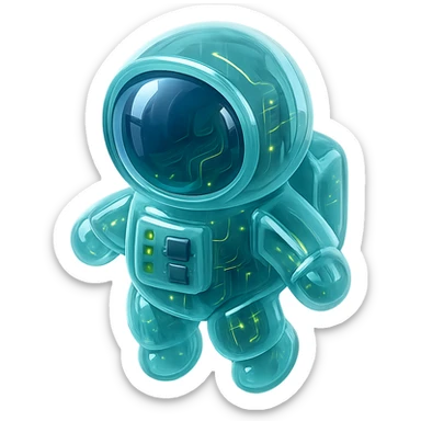 astronaut sticker