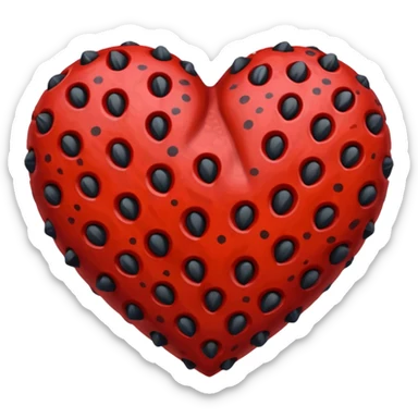 Cheetah heart sticker