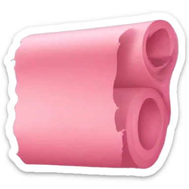 Pink wall paint and roll sticker