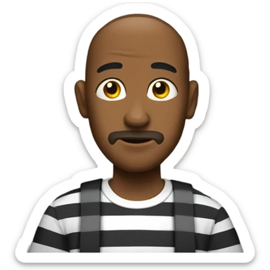 Checken in a jail sticker