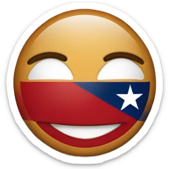 Smile with Texas flag sticker