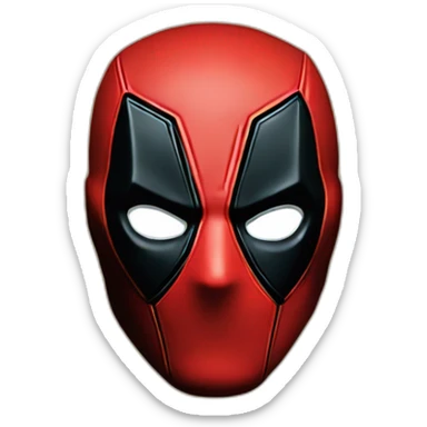Deadpool-mask sticker