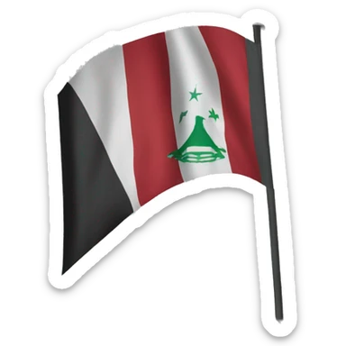 Northern alliance flag emoji in Afghanistan  sticker