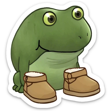 Mini Uggs light brown sticker