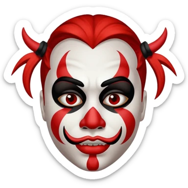 NOOO ACTUALLY JUGGALO MAKEUP  sticker