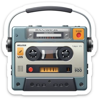 Realistic 1990’s Walkman sticker
