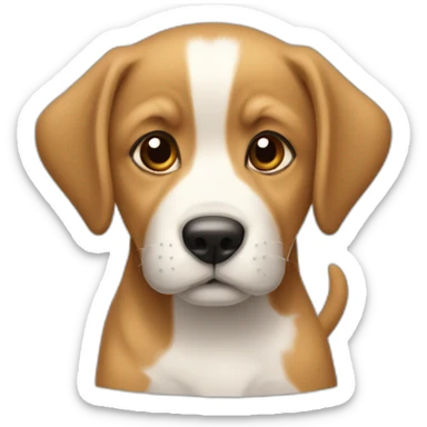 Chiot en apprentissage avec un toque  de fin d’étude sticker