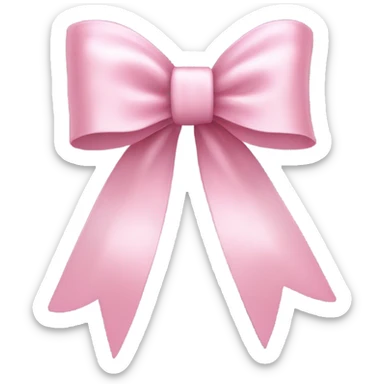 Pink bow sticker