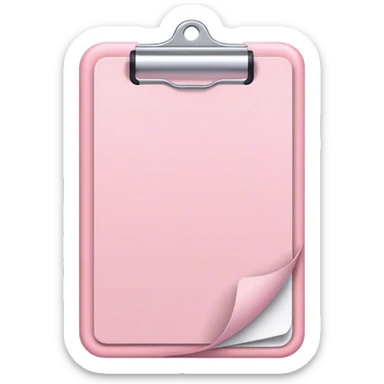 light pink notepad sticker