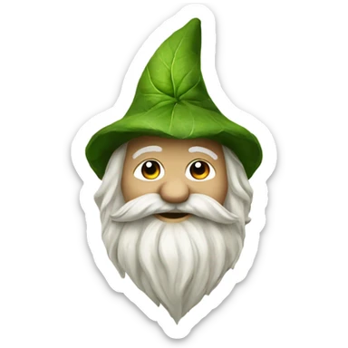 Weed leaf gnome sticker