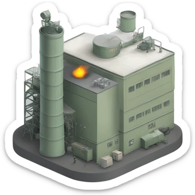 military factory sticker