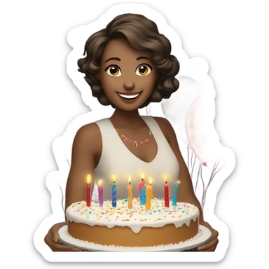 Girl turning 30 years old sticker