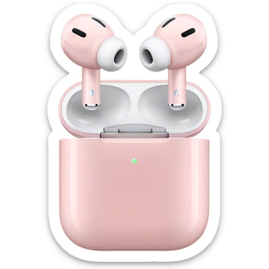Airpods max light pink  sticker