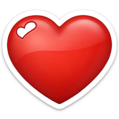 A Heart with an L on it sticker