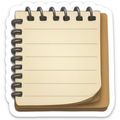 notepad sticker