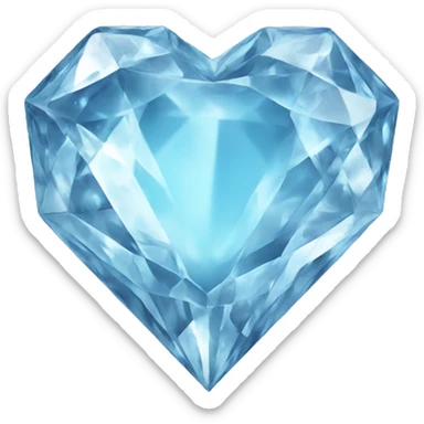 diamond ice heart  sticker