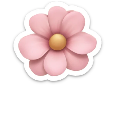 Beige Open book with light pink flower inside sticker