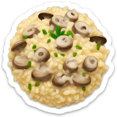 Risotto with mushrooms  sticker