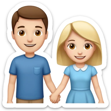 can they hold hands? sticker