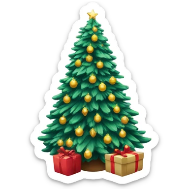 Beautiful Christmas tree sticker