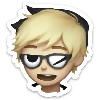 DIRK STRIDER FROM HOMESTUCK CRYING sticker