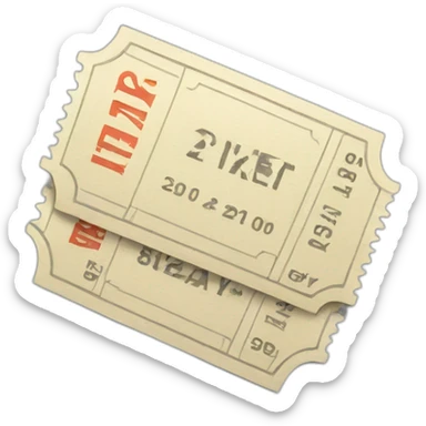 tickets sticker
