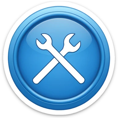 Tick inside a blue circle  sticker